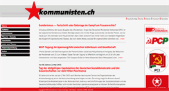 Desktop Screenshot of kommunisten.ch