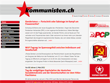 Tablet Screenshot of kommunisten.ch